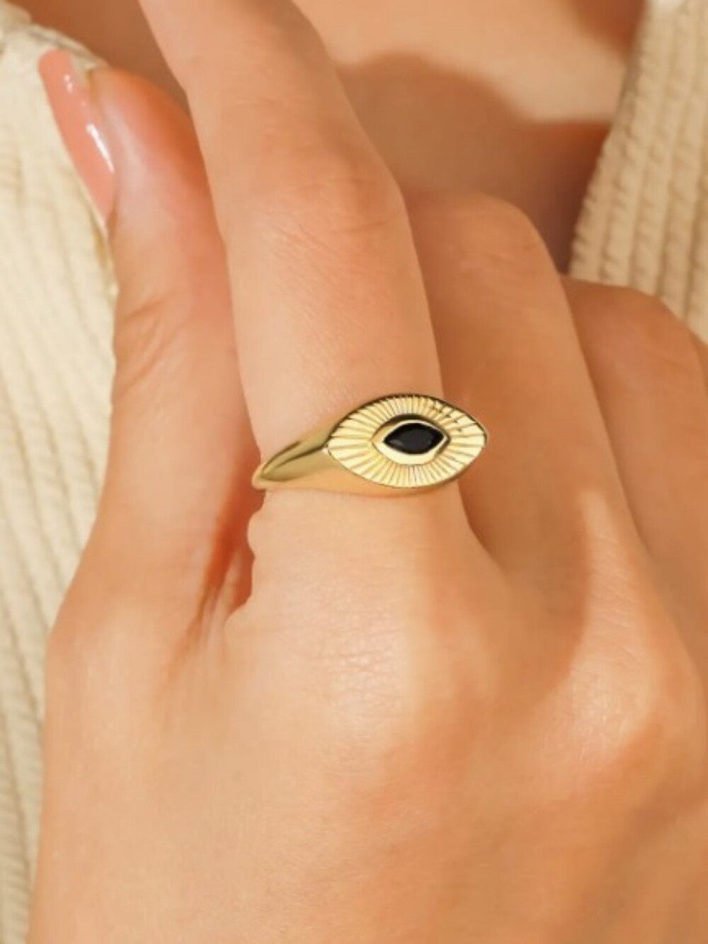 Black Spinel Statement Ring YS GEMS